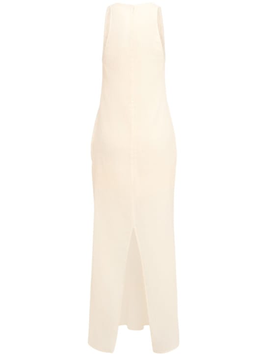 Toteme: Vestito lungo in cotone e seta