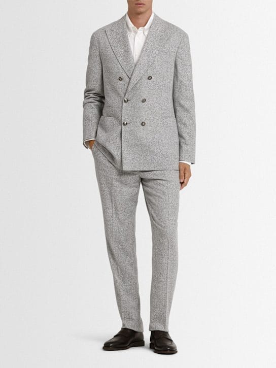 Brunello Cucinelli: 带尖领的双排扣外套
