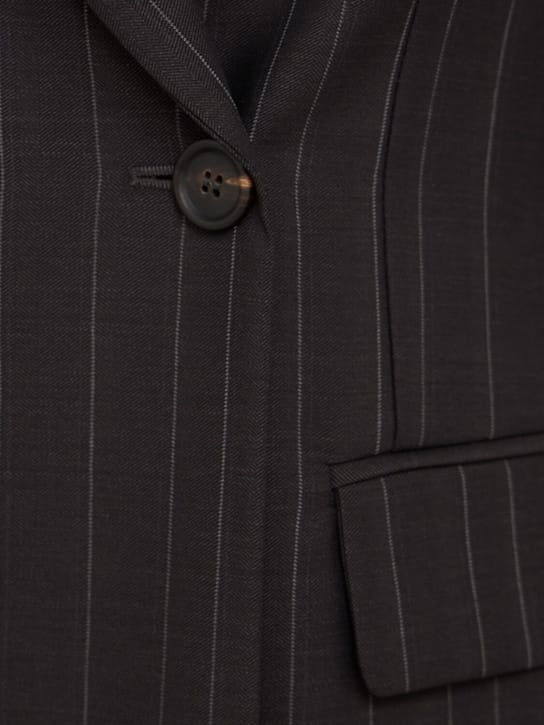 Brunello Cucinelli: 带条纹的短款双排扣夹克