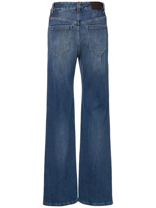 Brunello Cucinelli: 高腰宽腿牛仔裤