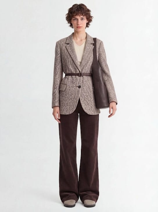 Brunello Cucinelli - 腰带短夹克