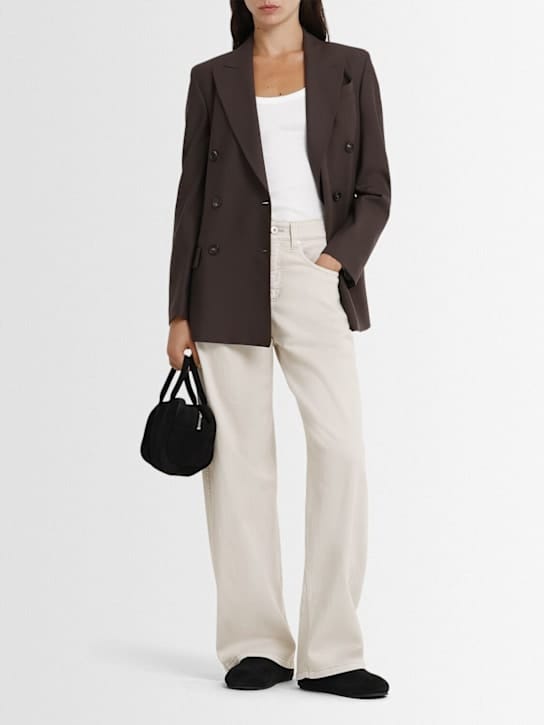 Brunello Cucinelli - 高腰宽腿牛仔裤