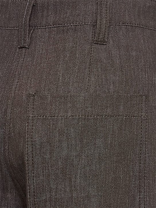 Brunello Cucinelli: 高腰宽腿牛仔裤