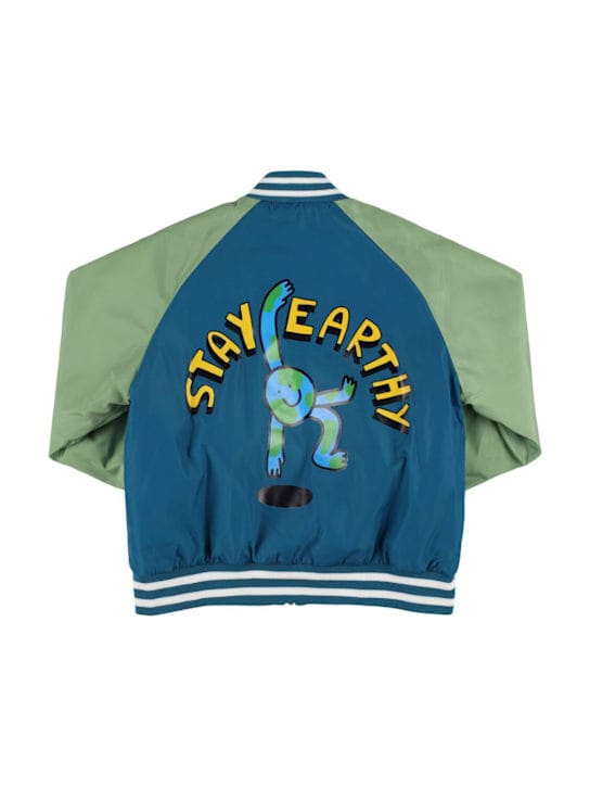 Stella McCartney Kids: 带补丁的尼龙夹克