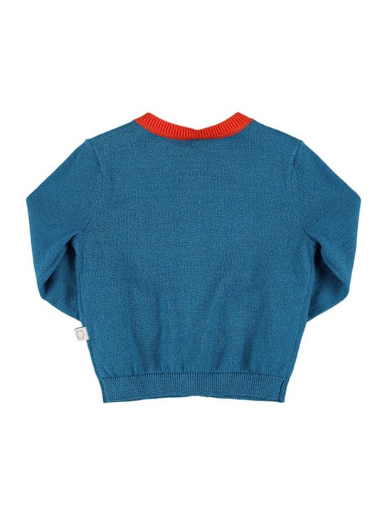 Stella McCartney Kids: Cardigan in maglia con ricami