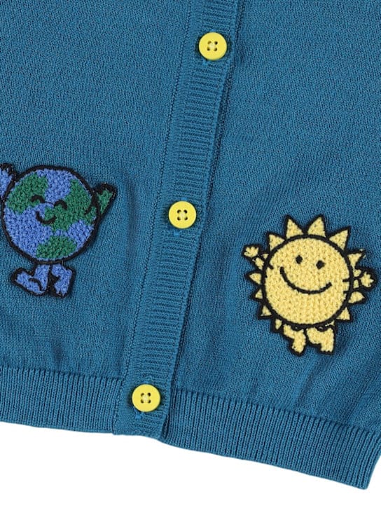 Stella McCartney Kids - 棉羊毛针织开衫