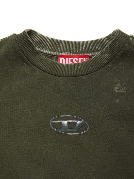 Diesel Kids - 带有logo的棉质运动衫