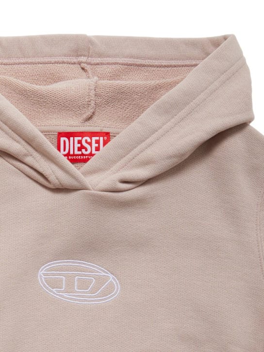 Diesel Kids - 带帽棉质卫衣
