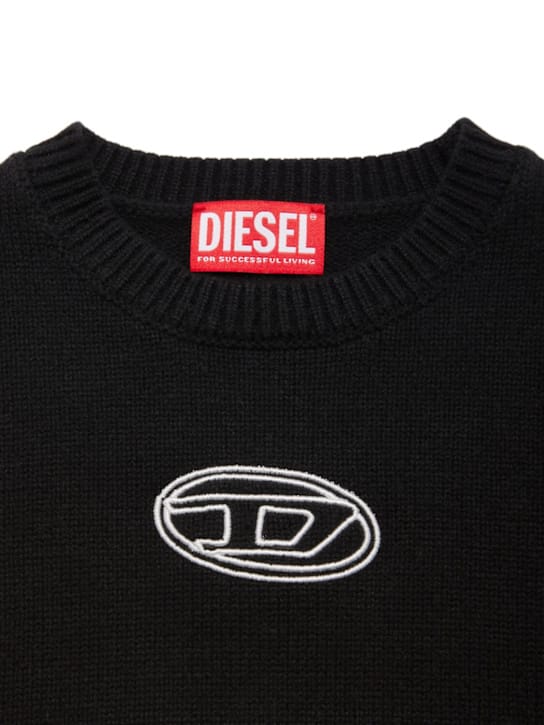 Diesel Kids - 羊毛混纺针织毛衣