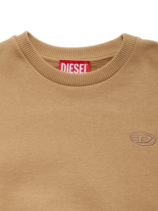 Diesel Kids - 带有logo的棉质圆领卫衣