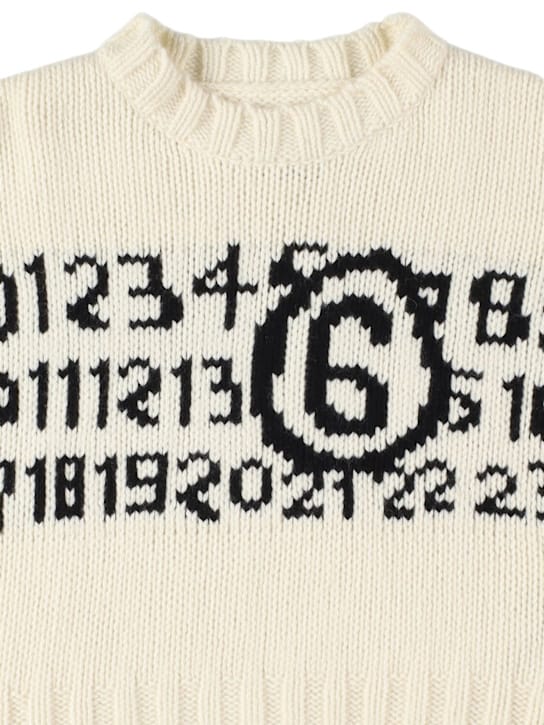 MM6 Maison Margiela: Jersey en mezcla de lana con intarsia