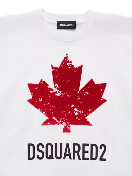 Dsquared2: 印花棉质圆领卫衣