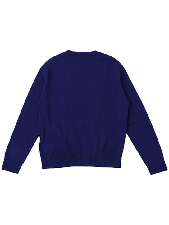 Dsquared2: Wollpullover mit Intarsien-Logo