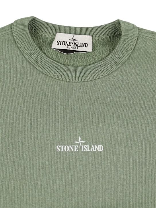 Stone Island Junior - 有机棉卫衣