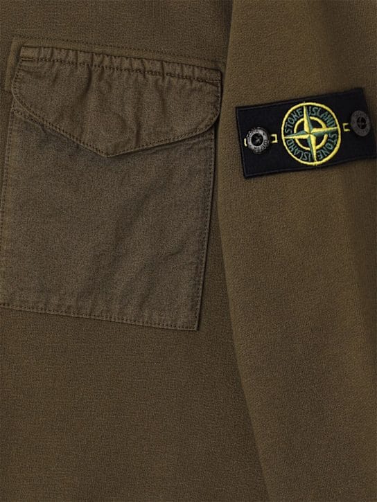 Stone Island Junior - 有机棉卫衣