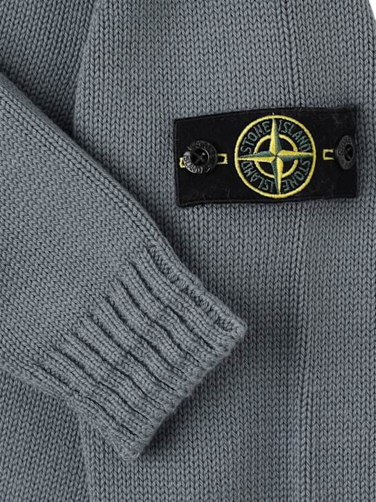 Stone Island Junior: Jersey de cuello alto en algodón