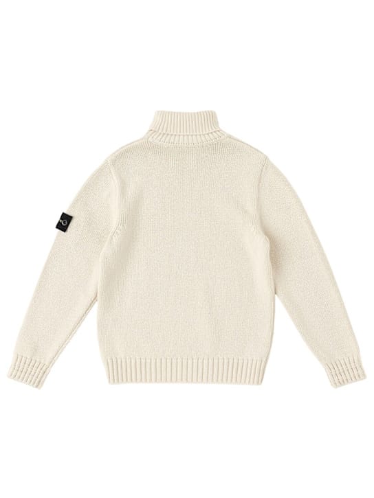 Stone Island Junior: Jersey de cuello alto en algodón
