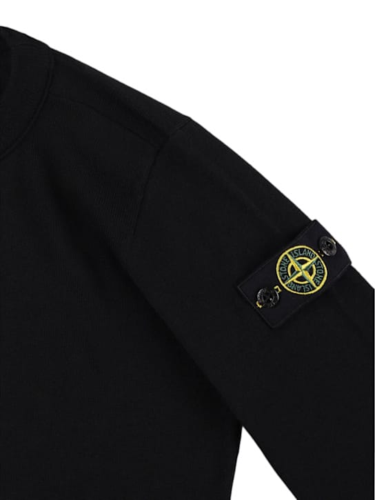 Stone Island Junior - 毛织高领针织衫
