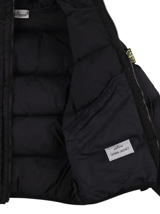 Stone Island Junior: 带帽尼龙羽绒服