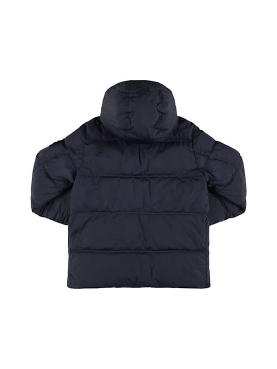 Stone Island Junior: 连帽尼龙羽绒服