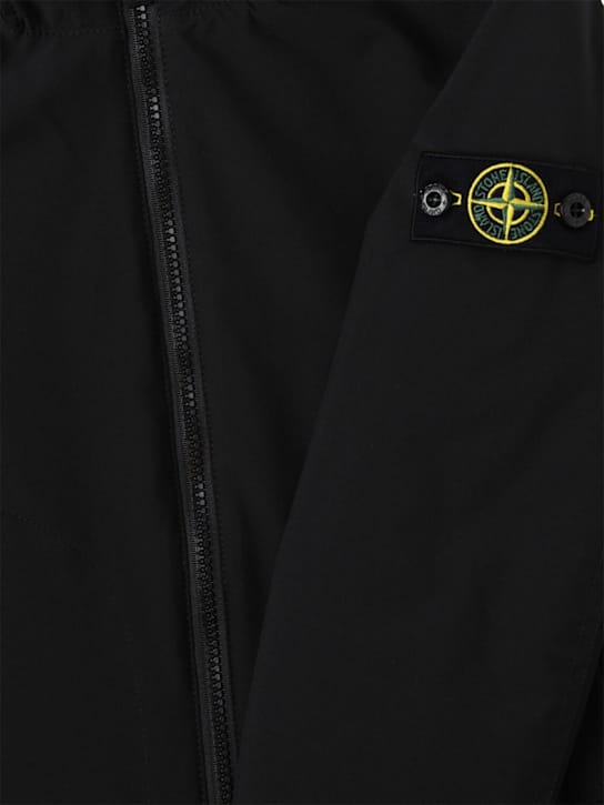 Stone Island Junior - 带帽聚酯软壳夹克