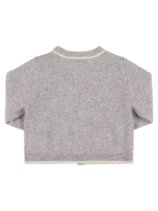Bonpoint: Cashmere-Cardigan mit Kontrastdetails