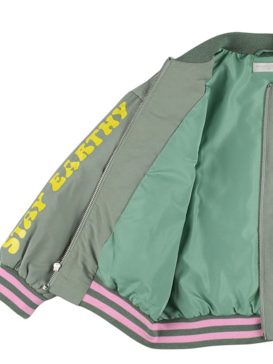Stella McCartney Kids: 棉混纺飞行员夹克