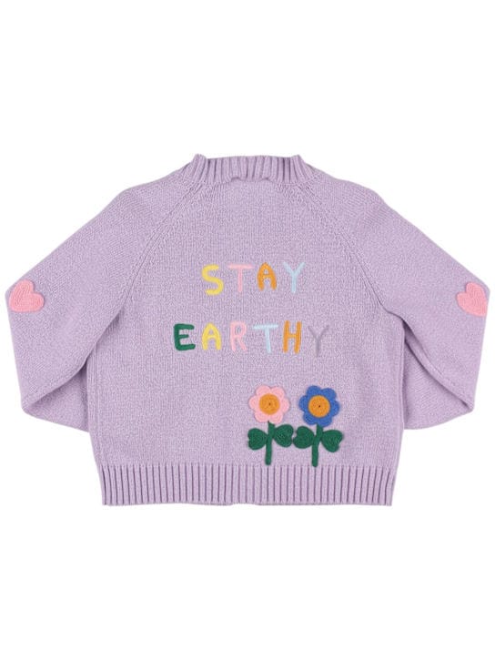 Stella McCartney Kids - 棉羊毛针织开衫