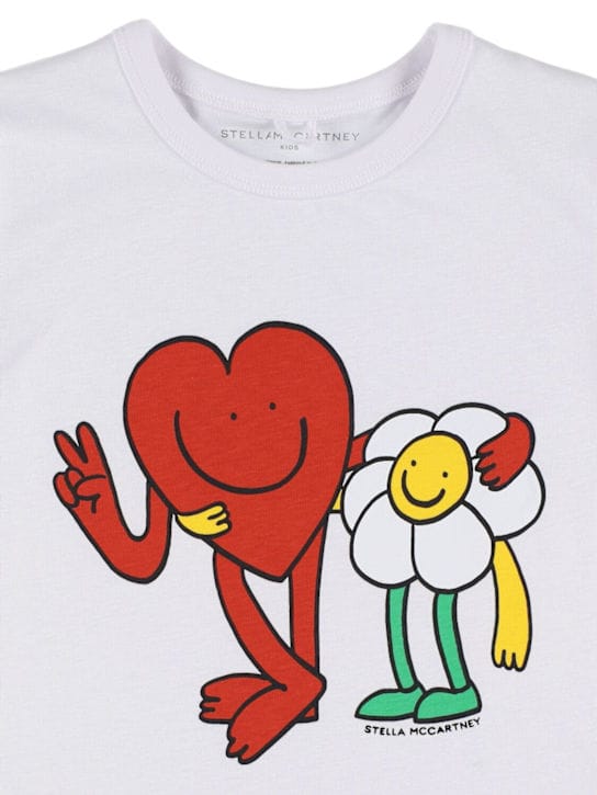 Stella McCartney Kids - 印花棉质针织T恤