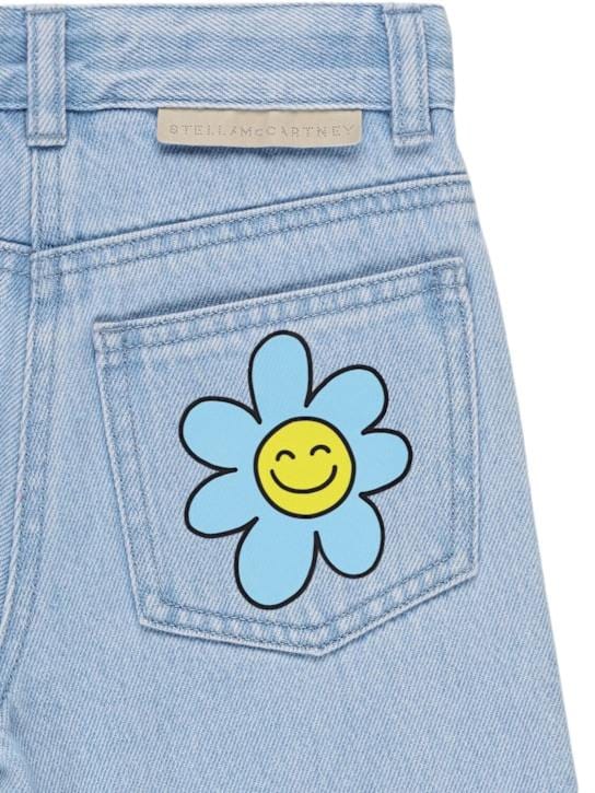 Stella McCartney Kids: 带补丁的棉质牛仔裤