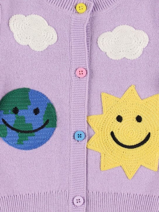 Stella McCartney Kids - 棉羊毛针织开衫