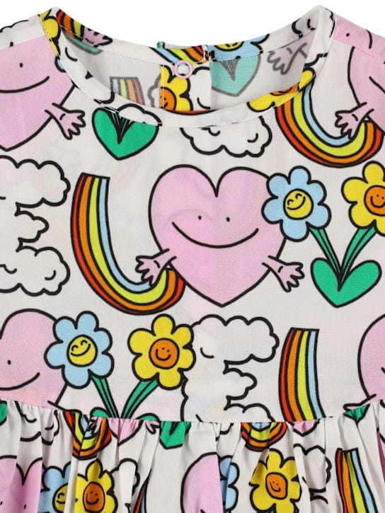 Stella McCartney Kids - 印花粘胶连衣裙与尿布罩