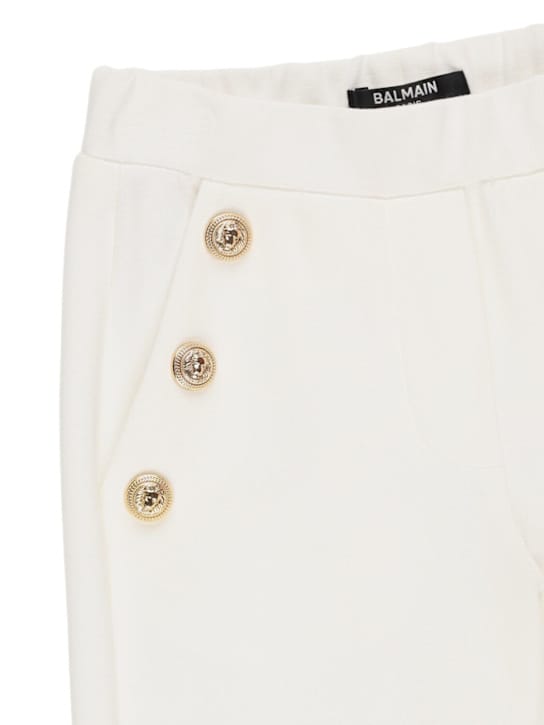 Balmain: 米兰缝制的粘胶混纺裤