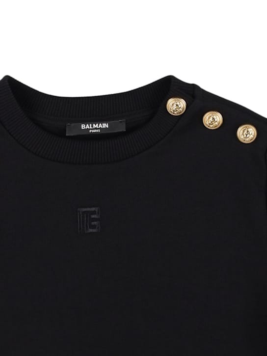 Balmain - 带标志的棉质连衣裙