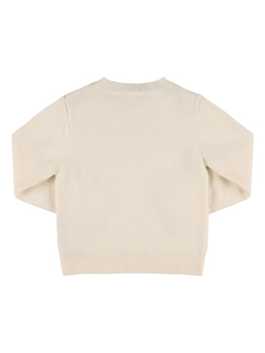 Balmain: Pullover aus Wolle und Kaschmir mit Logo