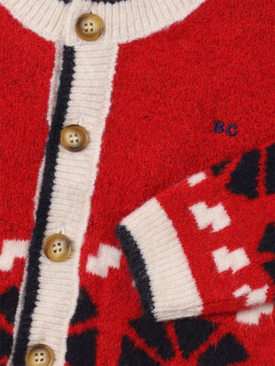 Bobo Choses: Cárdigan en punto jacquard con botones