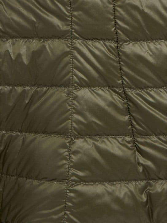 Moncler: 带腰带的长款羽绒外套