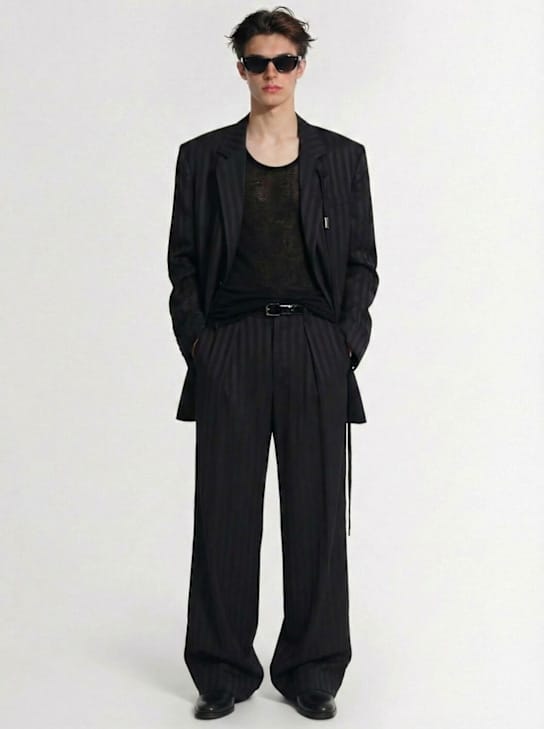 Ann Demeulemeester - Botel wide leg pleated pants