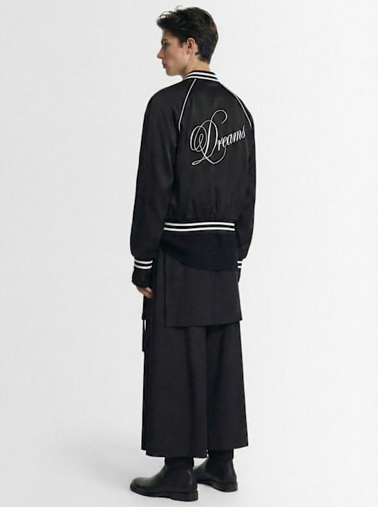 Ann Demeulemeester - 带罗纹领的轰炸机夹克