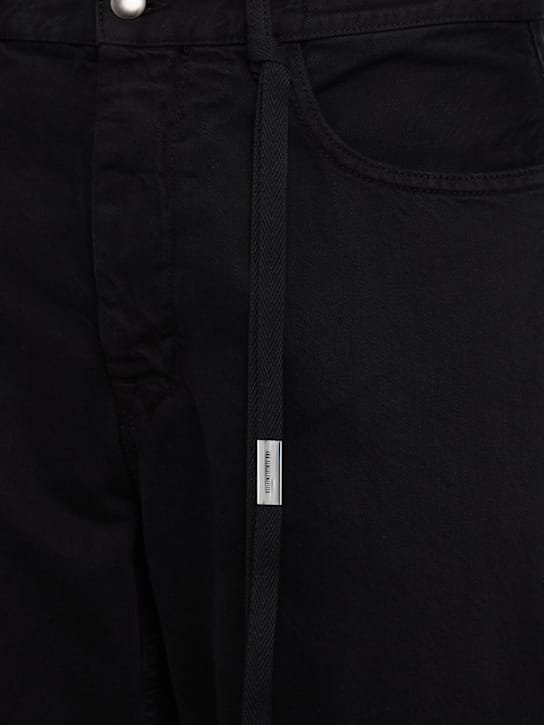 Ann Demeulemeester - 宽腿牛仔裤，带扣闭合