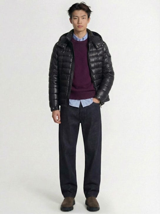 Moncler - 短款连帽羽绒服