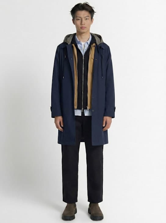 Moncler - 长款带帽羽绒夹克