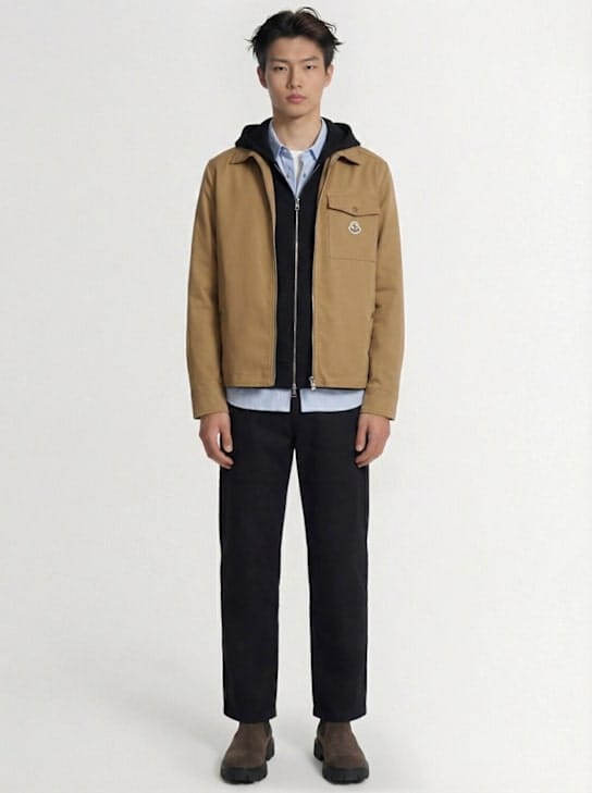 Moncler - 带拉链闭合的工装外套