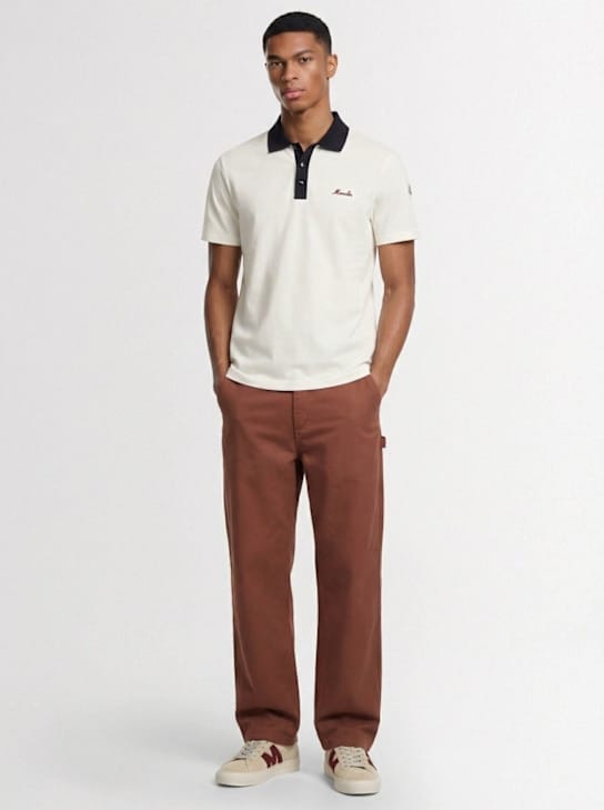 Moncler: 修身翻领 polo 衫