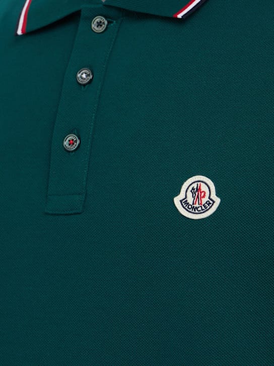 Moncler: 修身领袖polo衫