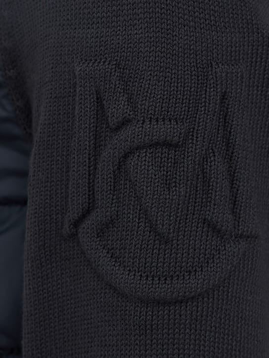 Moncler: 前拉链绗缝背心