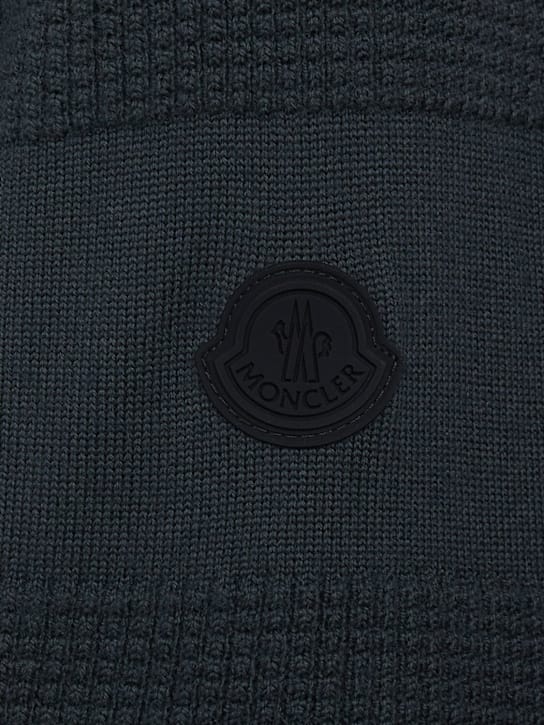 Moncler: 圆领纹理毛衣