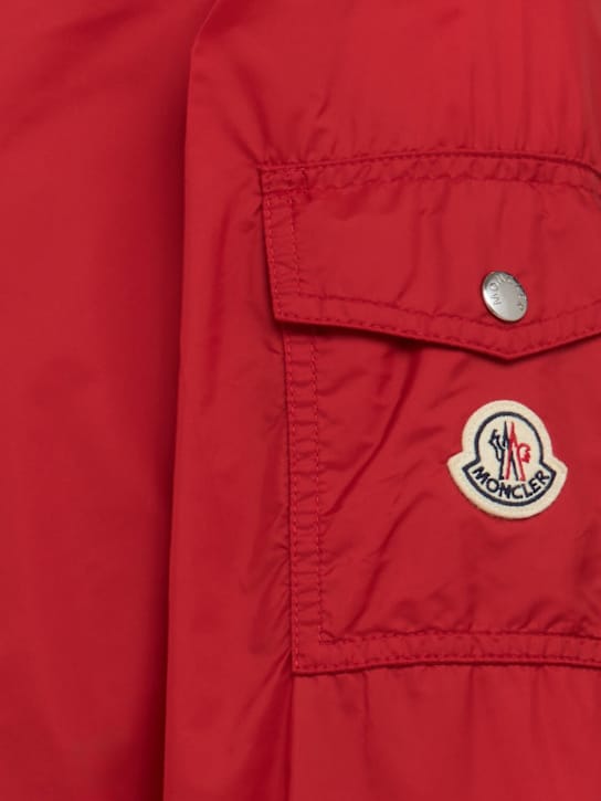Moncler: 短款帽子夹克