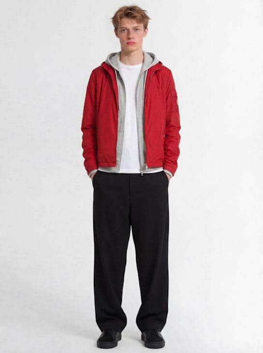 Moncler - 短款帽子夹克