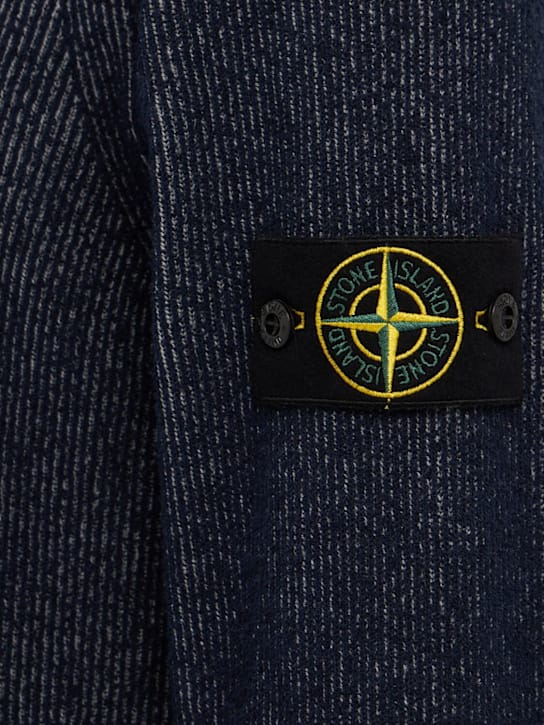 Stone Island: 条纹圆领毛衣